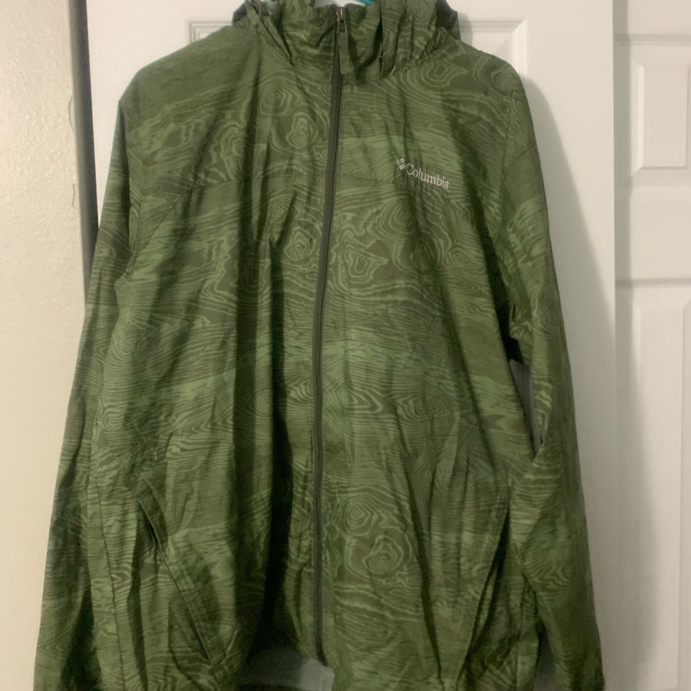 Columbia full zip rain jacket
